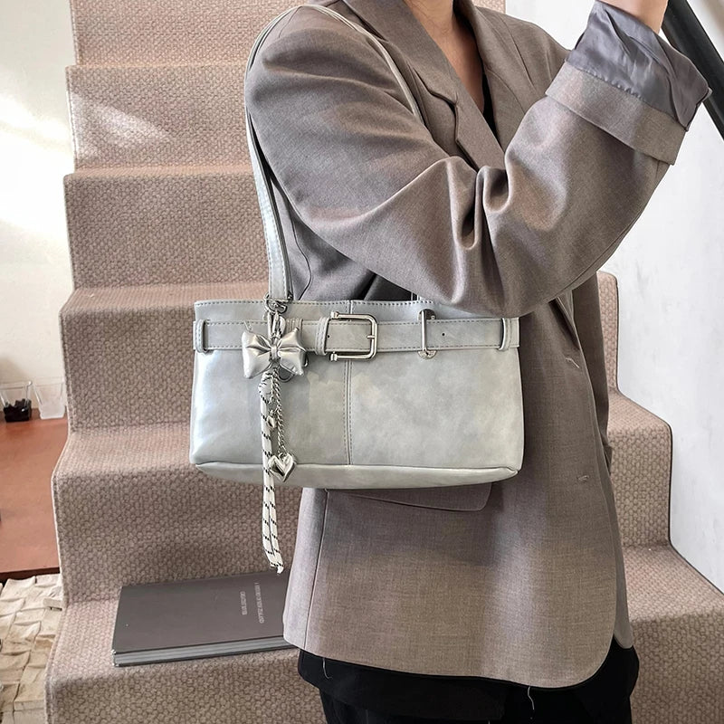 Designer Handbags Branded Fashion Totes With Pendant
