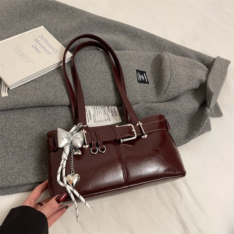 Designer Handbags Branded Fashion Totes With Pendant