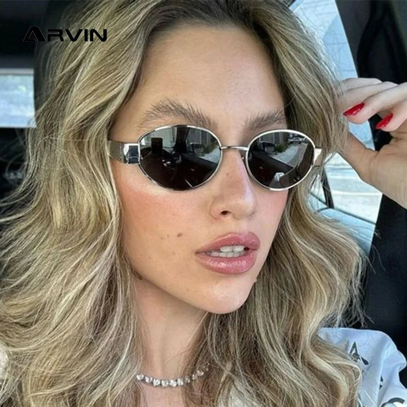 Fashion Oval Sunglasses Women High Quality Luxury