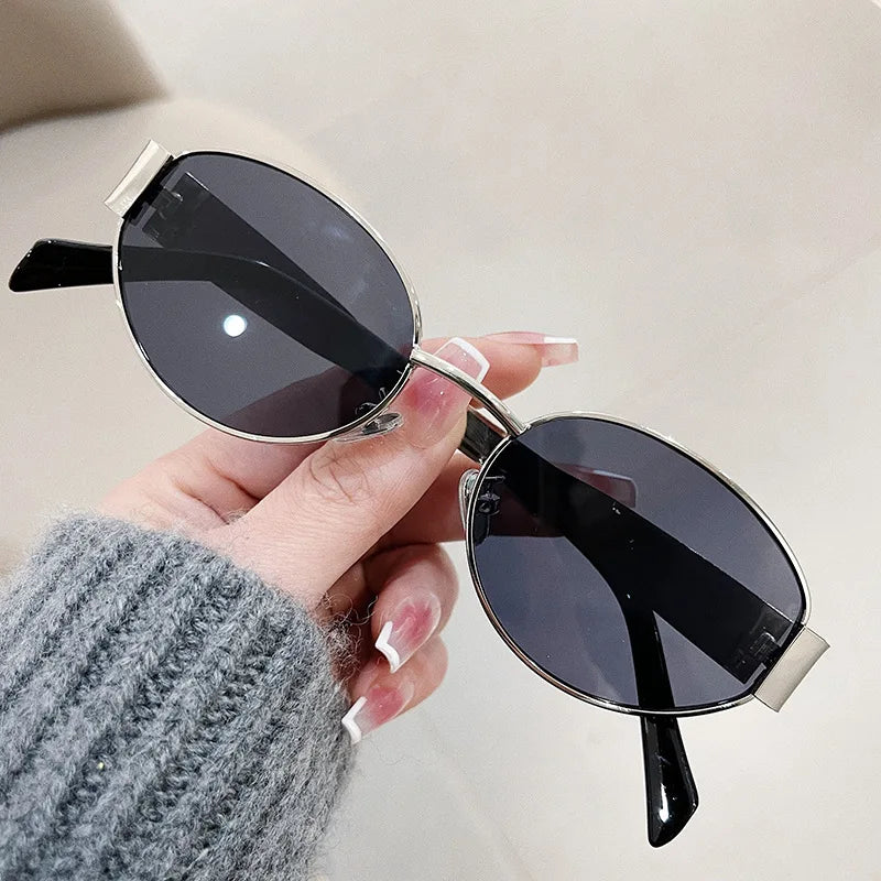 Fashion Oval Sunglasses Women High Quality Luxury