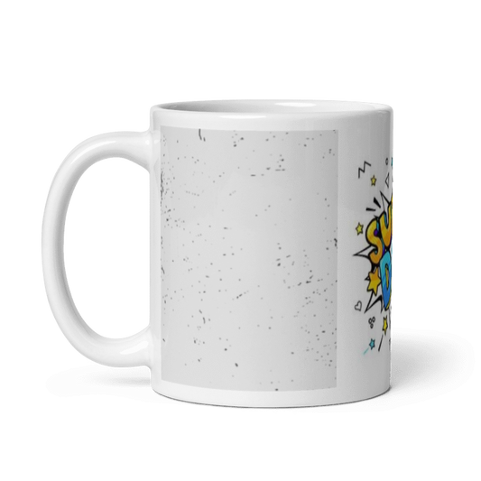 White glossy mug