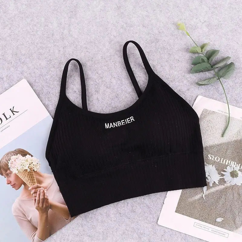 New Sports Bra For Women Gym Sexy Crop Top Bra Women Cotton Underwear Soft