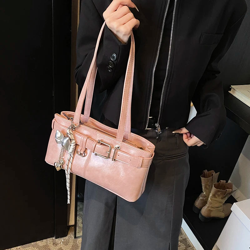 Designer Handbags Branded Fashion Totes With Pendant
