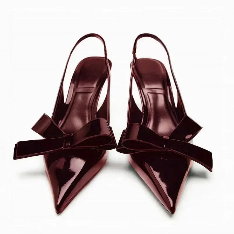 Butterfly-Knot Ladies High Heeled Sandals Shoes for Women
