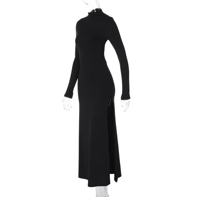 Vestido negro espalda afuera