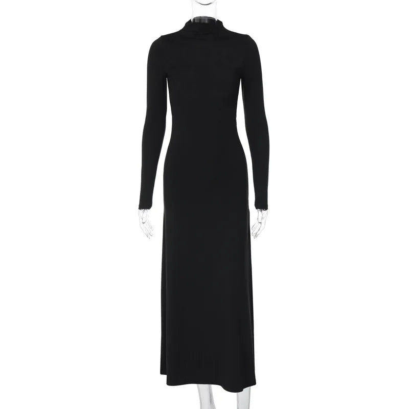 Vestido negro espalda afuera