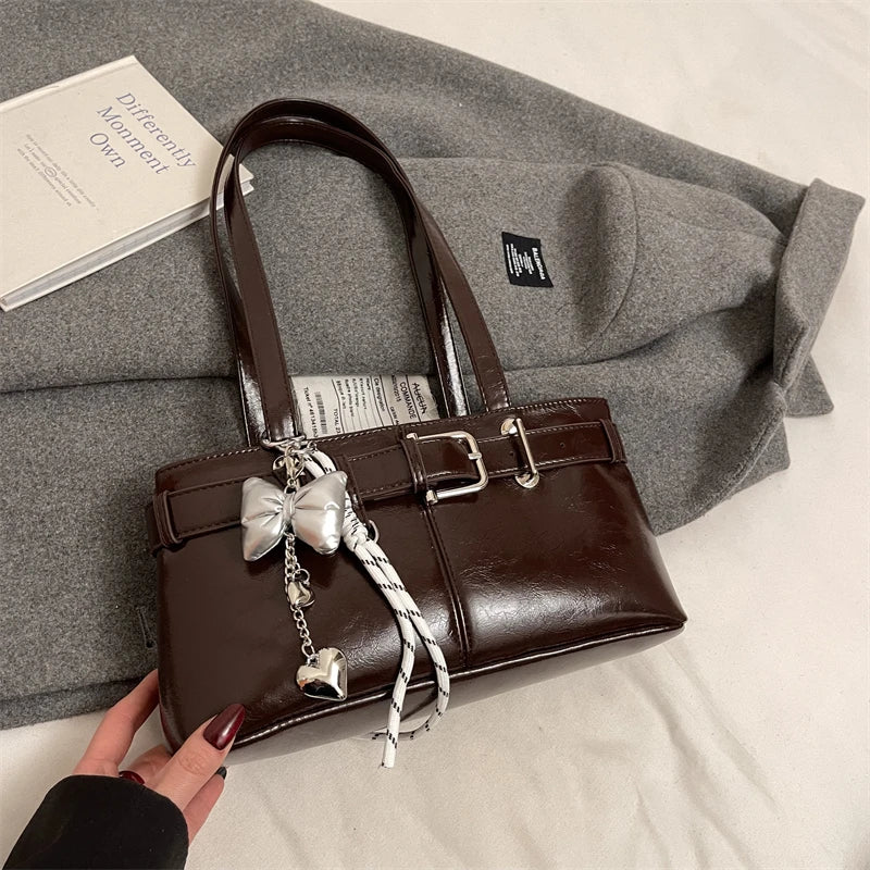 Designer Handbags Branded Fashion Totes With Pendant