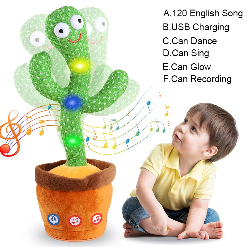 Dancing Cactus 120 Song Speaker For Kids Gift