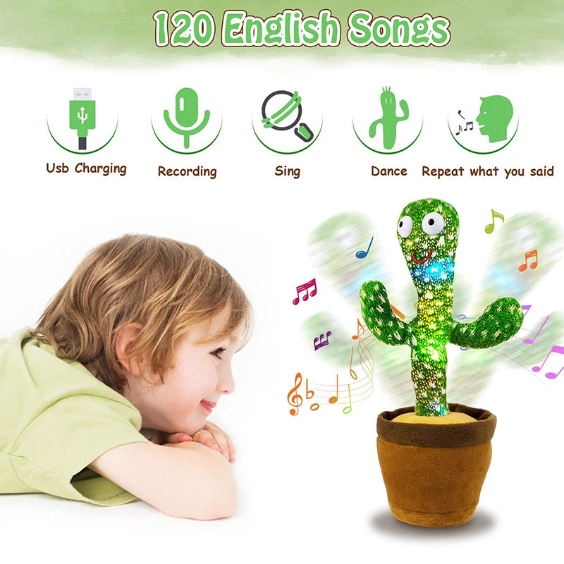 Dancing Cactus 120 Song Speaker For Kids Gift